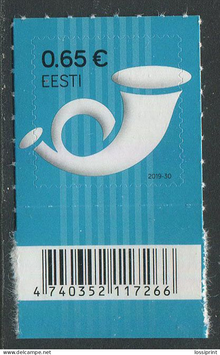 Estonia:Unused Stamp Postal Horn 0,65 Cents, 2019, MNH - Estland