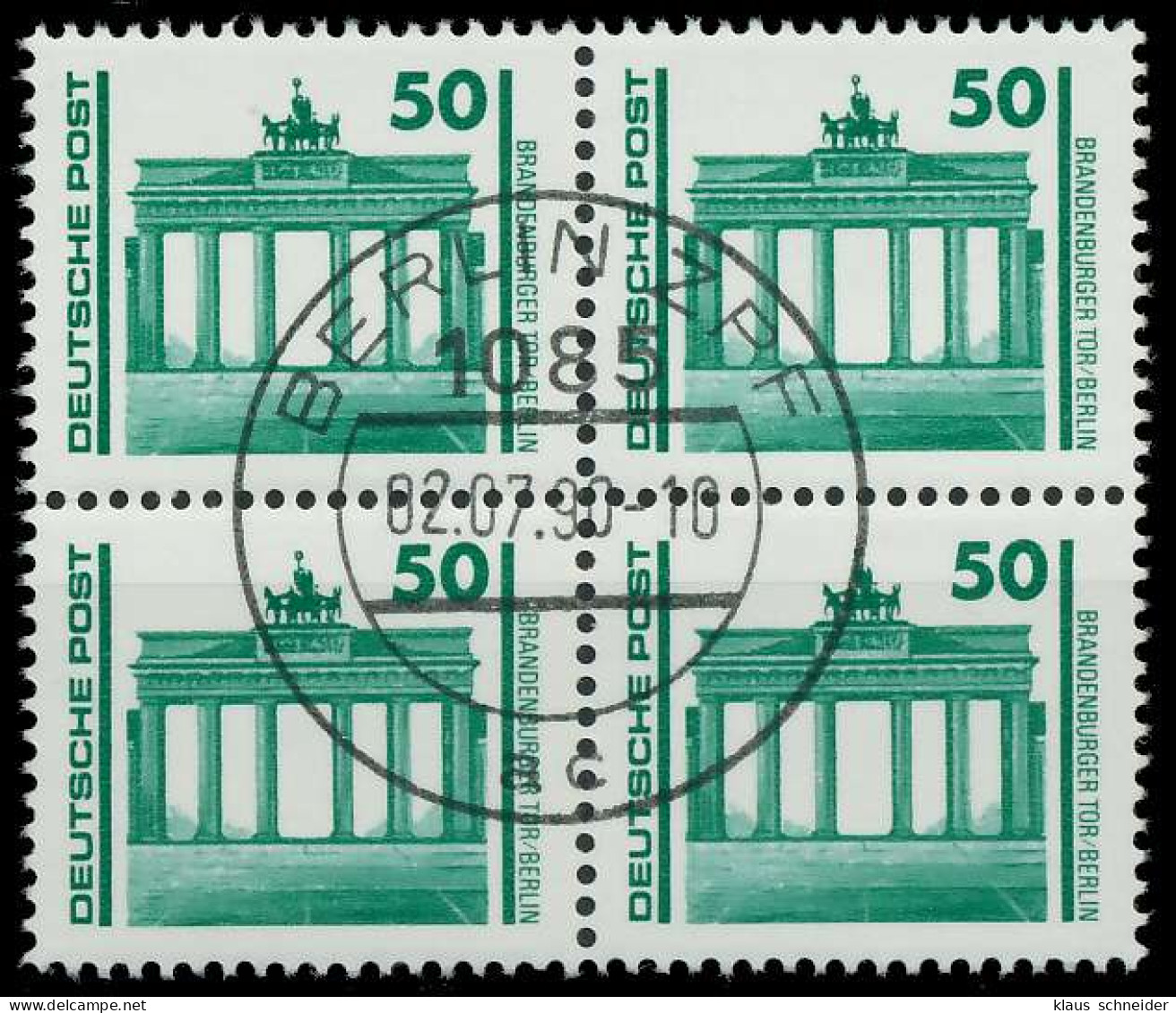 DDR DS BAUWERKE DENKMÄLER Nr 3346 Gestempelt VIERERBLOCK X026286 - Oblitérés