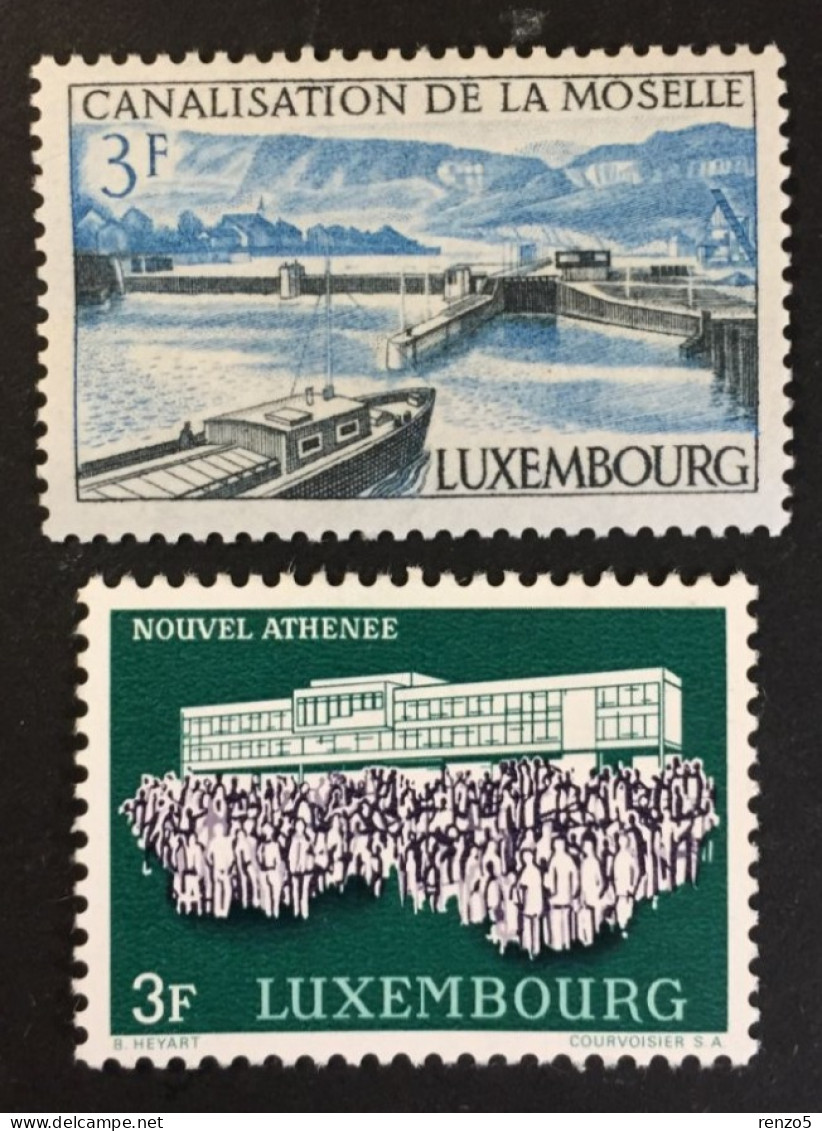 1964 Luxembourg - Moselle River Canal System, Opening Of The New Atheneum ( Imperfect  Gum ) - Nuevos