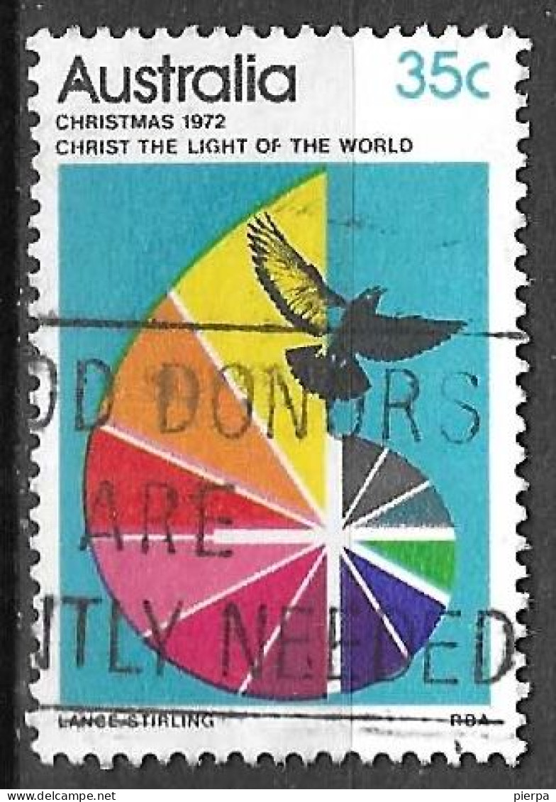 AUSTRALIA - 1972 - NATALE 35C -  USATO ( YVERT 485 - MICHEL 512) - Oblitérés