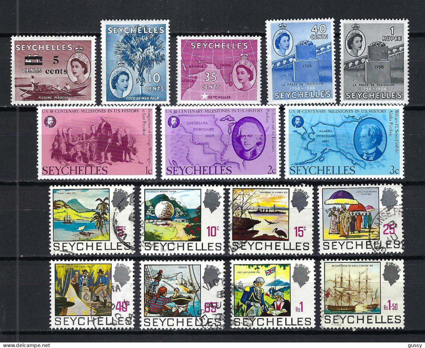 SEYCHELLES Ca.1952-76: Lot De Neufs** Et Obl. - Seychellen (...-1976)