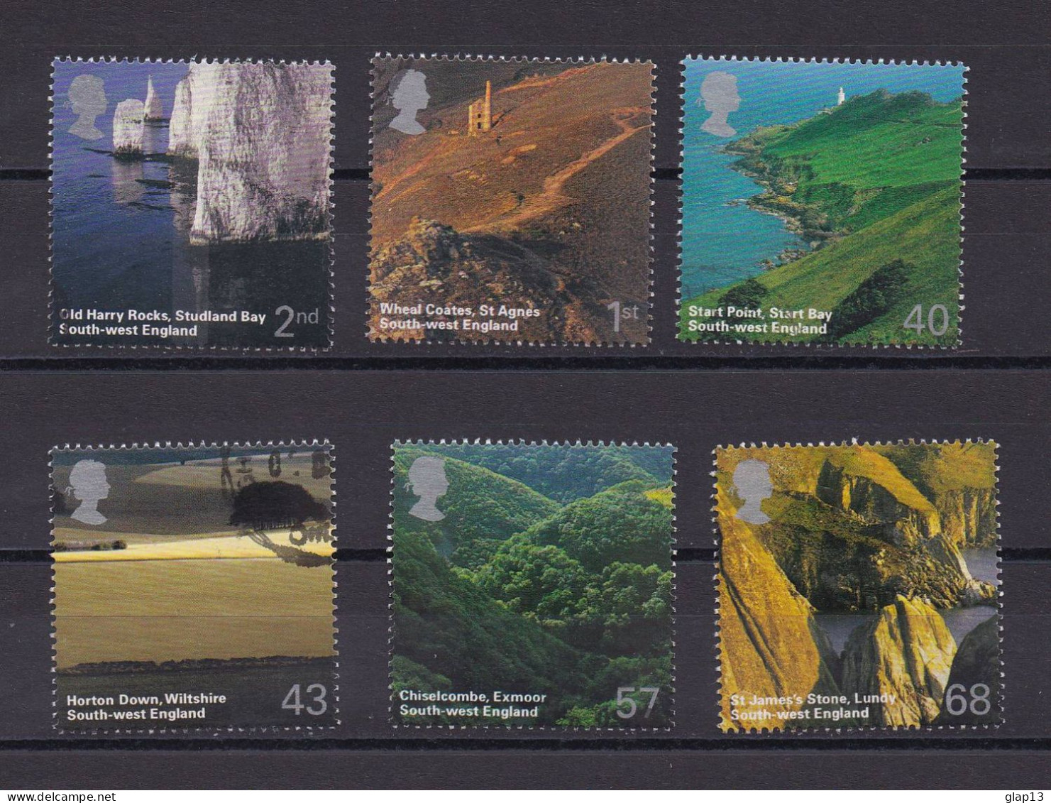 GRANDE-BRETAGNE 2005 TIMBRE N°2616/21 OBITERE PAYSAGES - Used Stamps