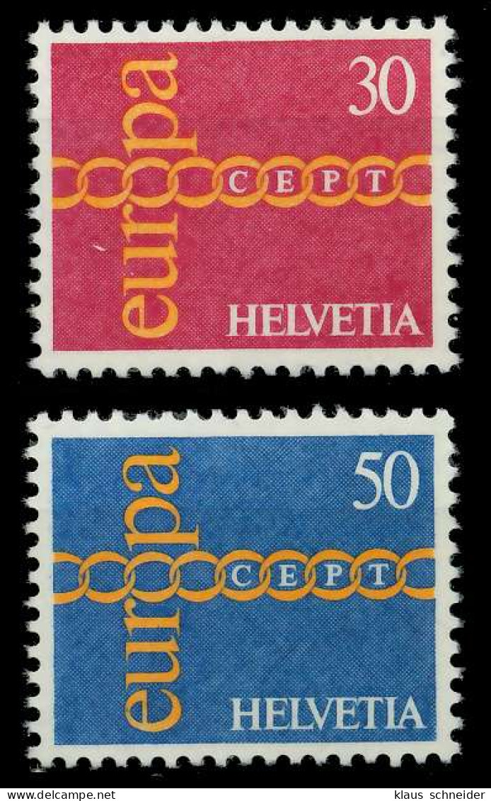 SCHWEIZ 1971 Nr 947-948 Postfrisch SAAA9DA - Nuevos