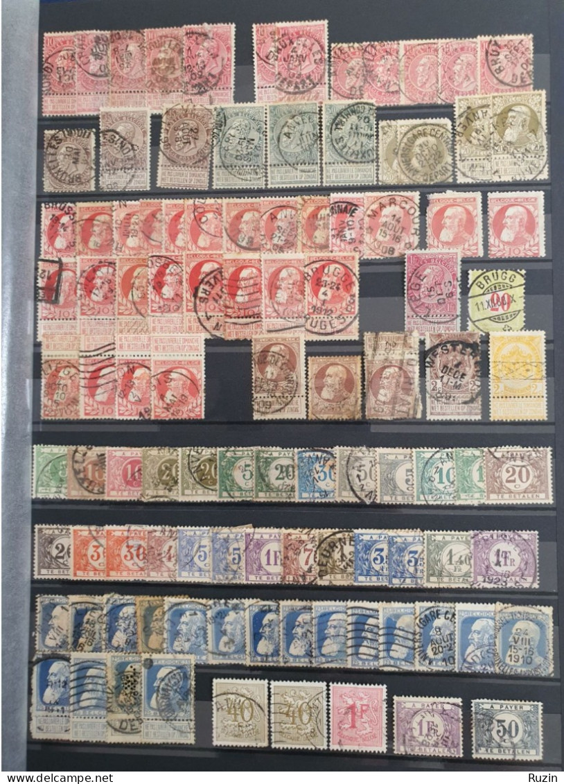 Belgium - Very Nice Collection Of Old Stamps - High CV - Verzamelingen