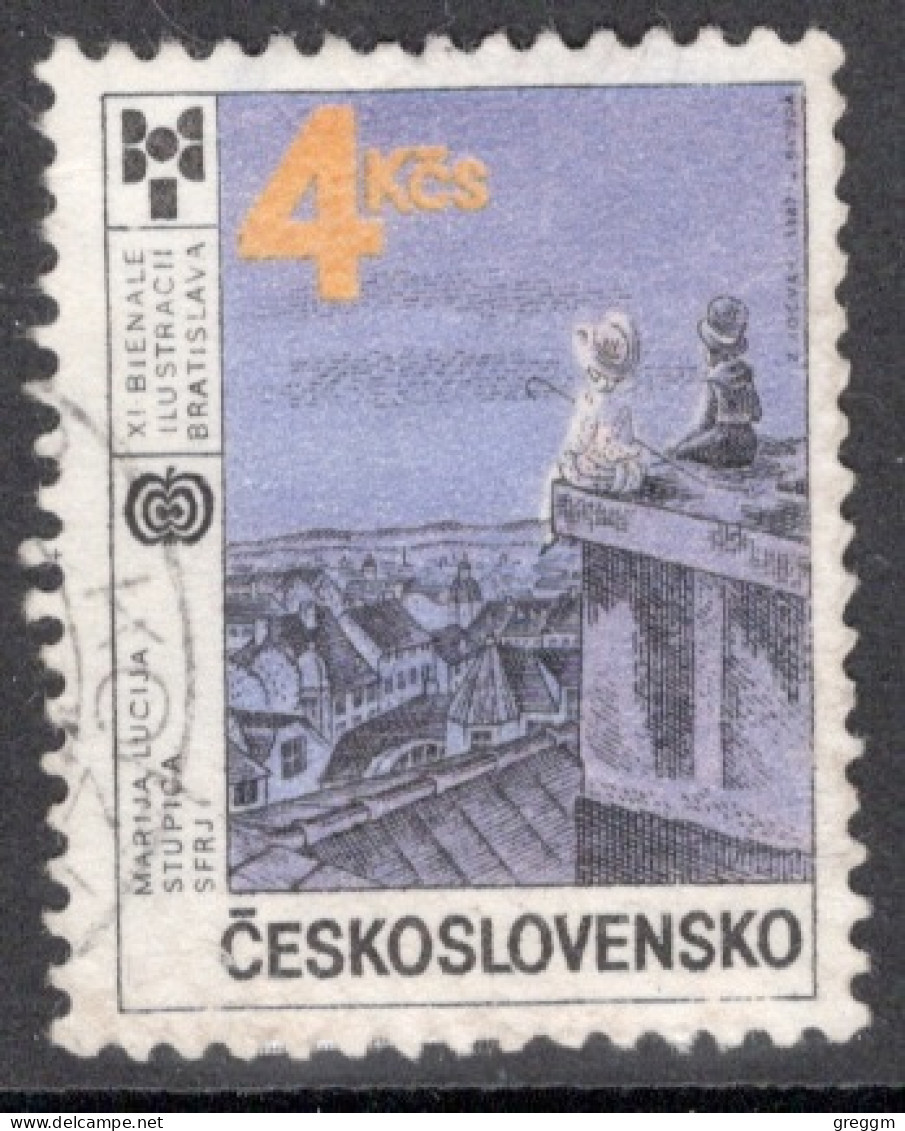 Czechoslovakia 1987 Single Stamp For The 11th Biennial Exhibition Of Book Illustrations For Children In Fine Used - Used Stamps