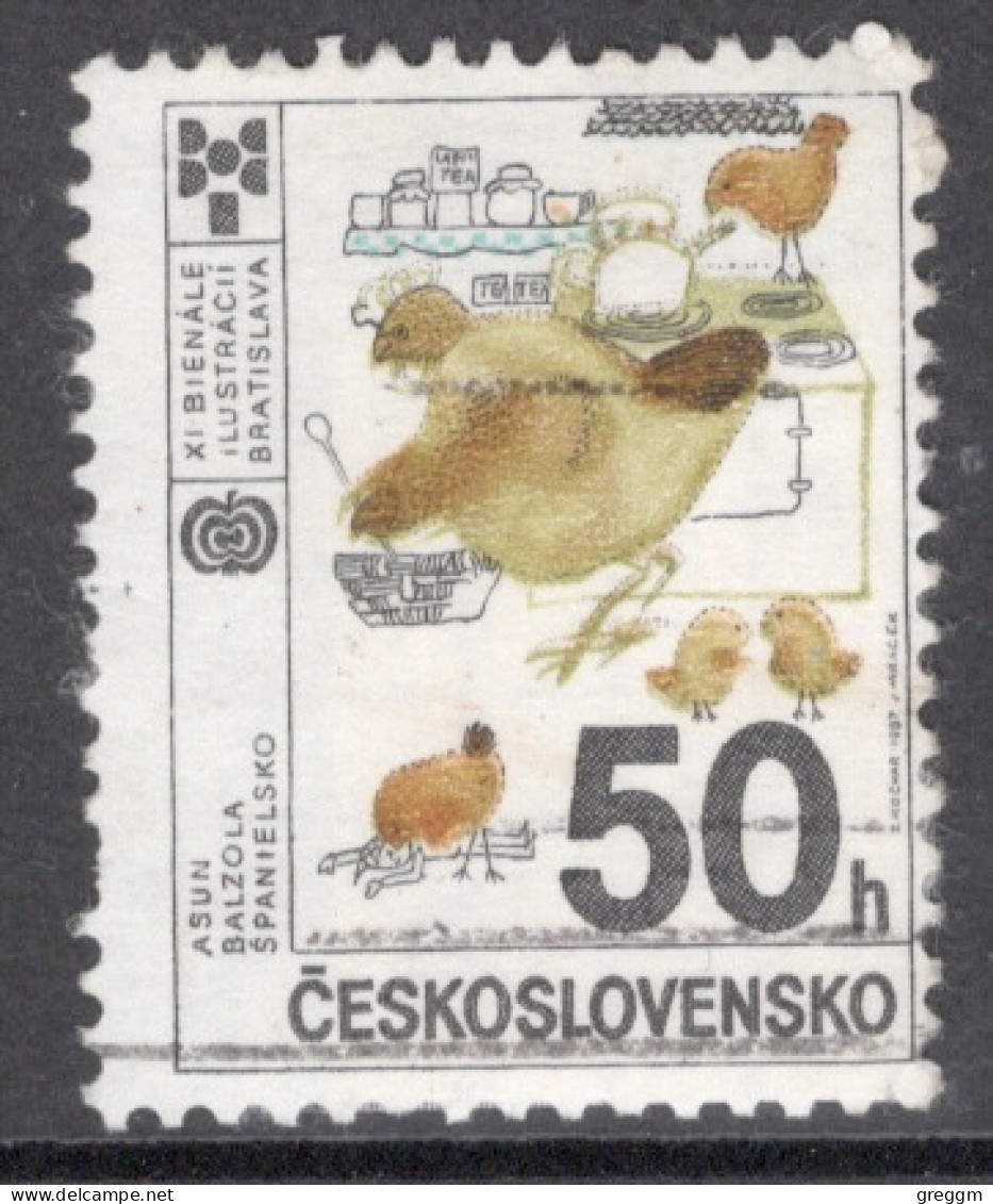 Czechoslovakia 1987 Single Stamp For The 11th Biennial Exhibition Of Book Illustrations For Children In Fine Used - Oblitérés