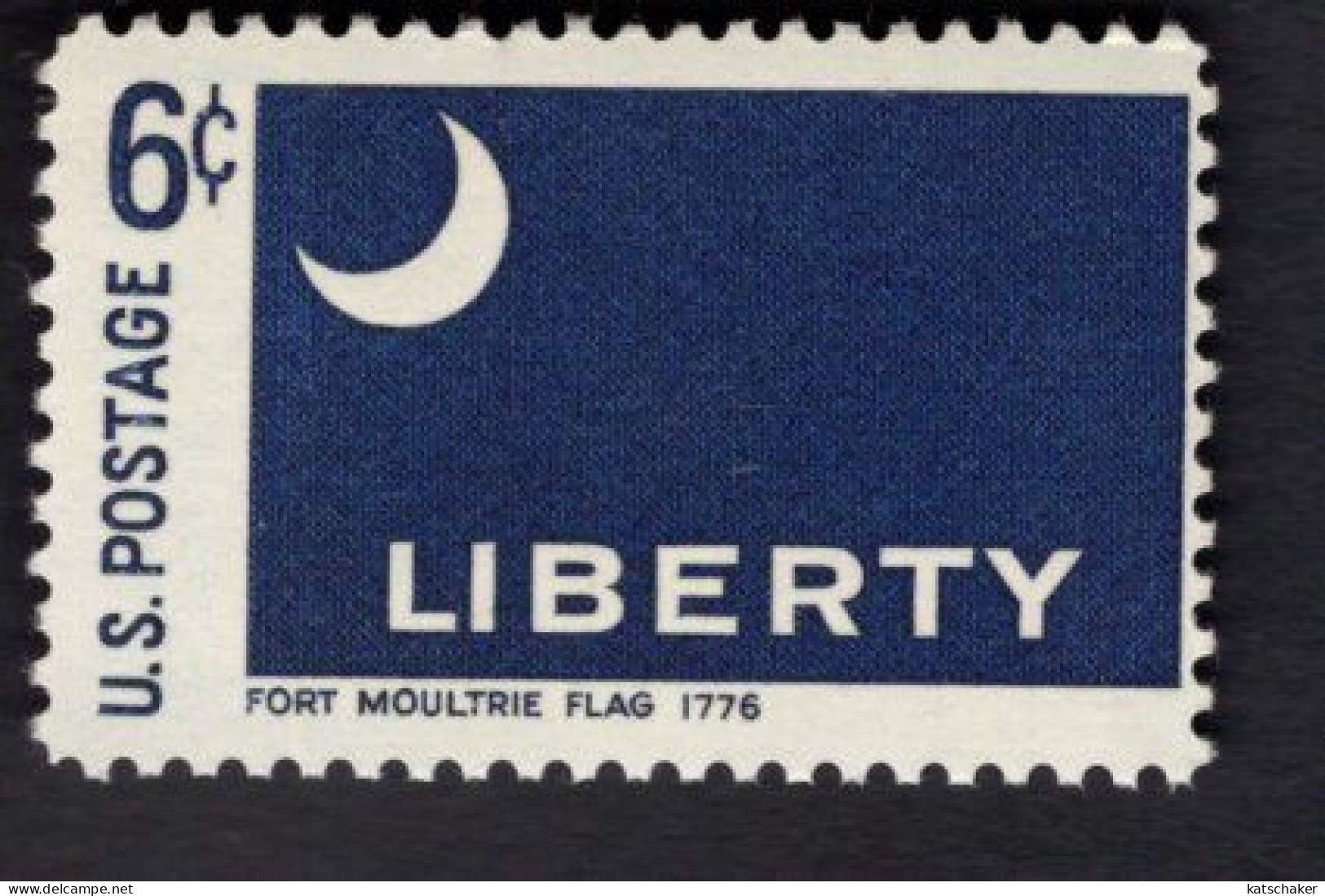203628954 1968 SCOTT 1345 (XX) POSTFRIS MINT NEVER HINGED (XX) - HISTORIC FLAG - LIBERTY - FT MOULTRY 1775 - Ungebraucht