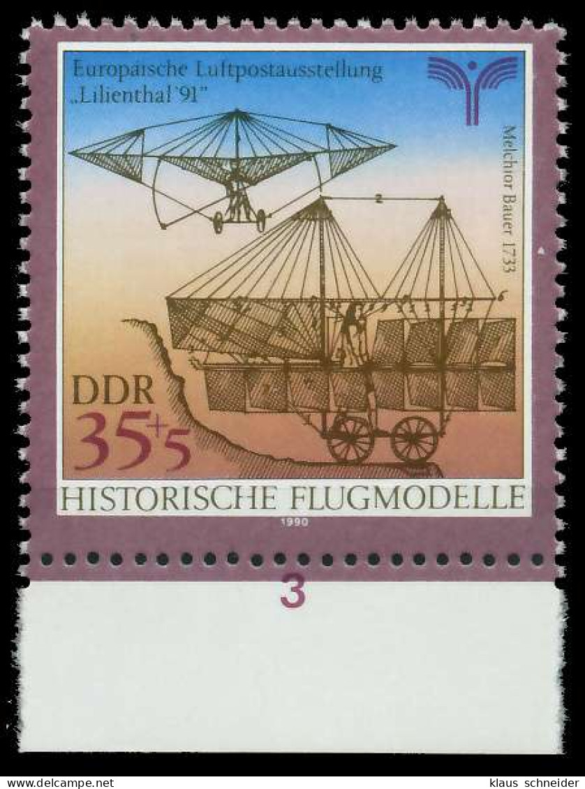 DDR 1990 Nr 3312 Postfrisch URA X034EC2 - Unused Stamps