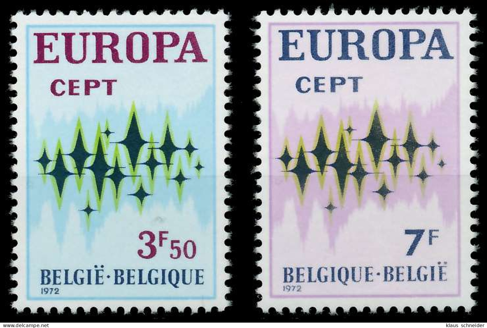 BELGIEN 1972 Nr 1678-1679 Postfrisch SAC2A7A - Unused Stamps