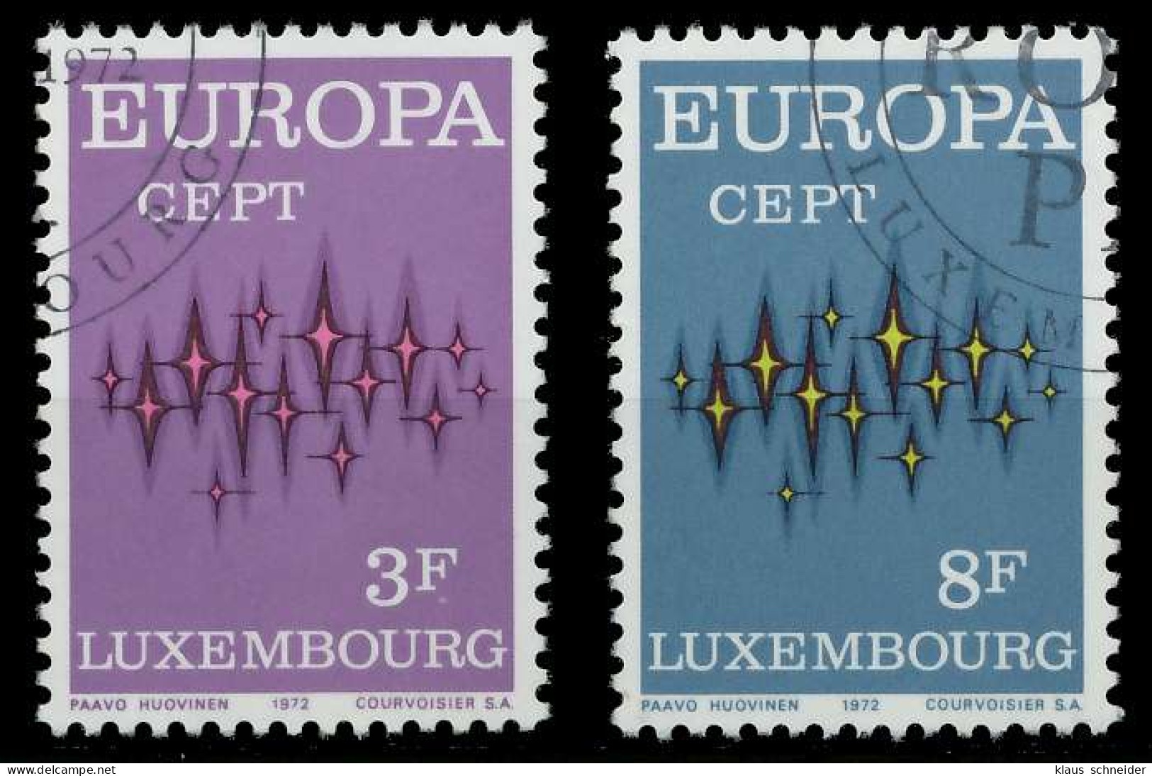 LUXEMBURG 1972 Nr 846-847 Gestempelt X040416 - Gebraucht