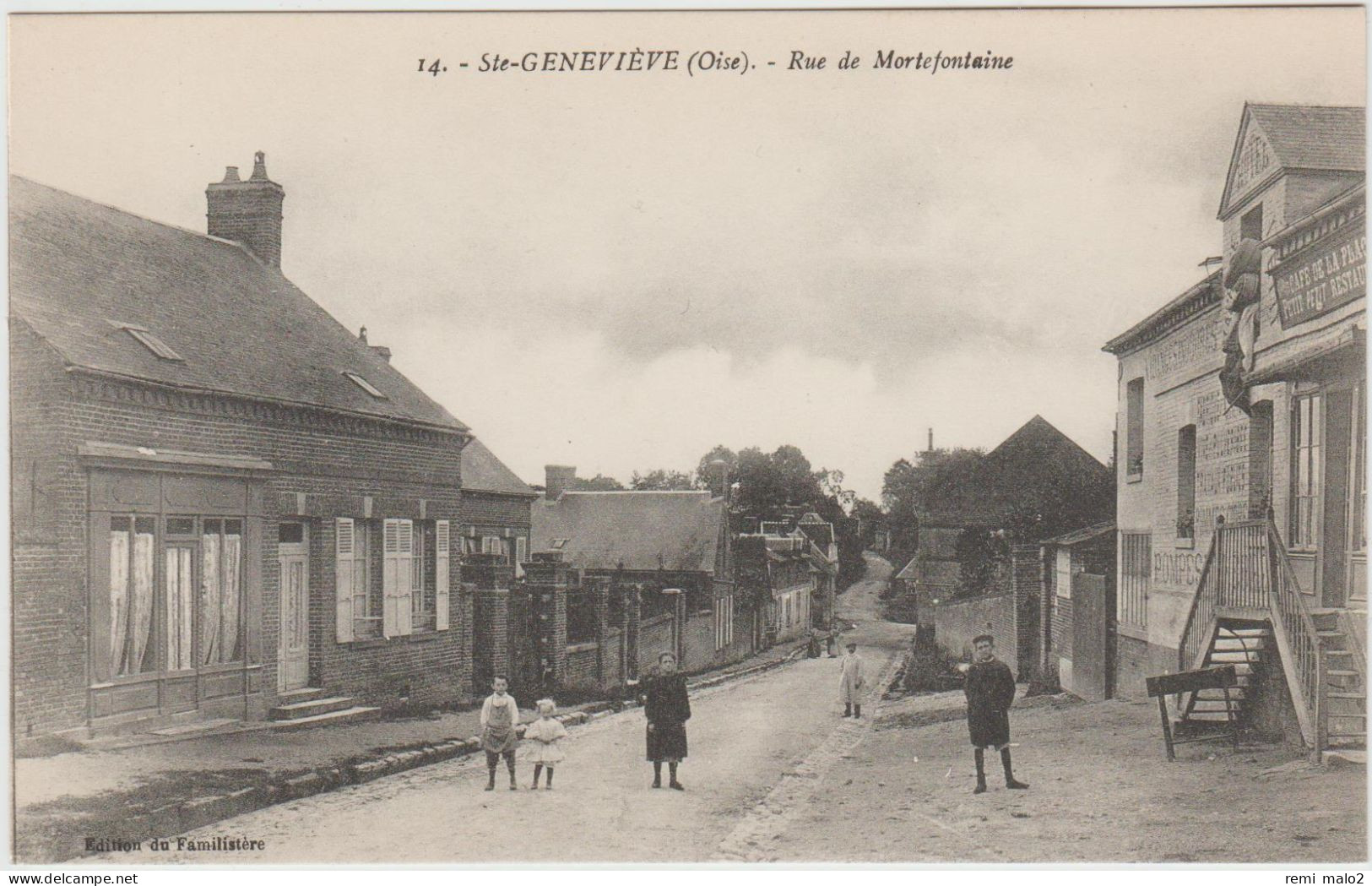 CARTE POSTALE   SAINTE GENEVIEVE 60  Rue De Mortefontaine - Sainte-Geneviève