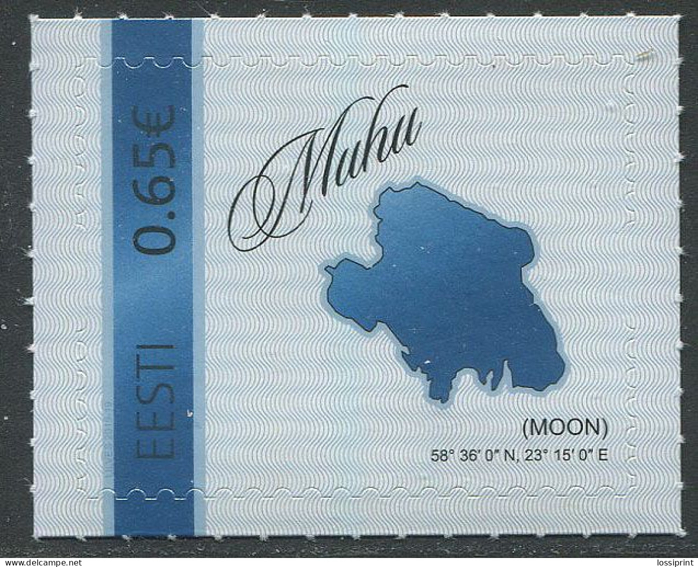 Estonia:Unused Stamp Muhu, Moon Island, 2019, MNH - Estland