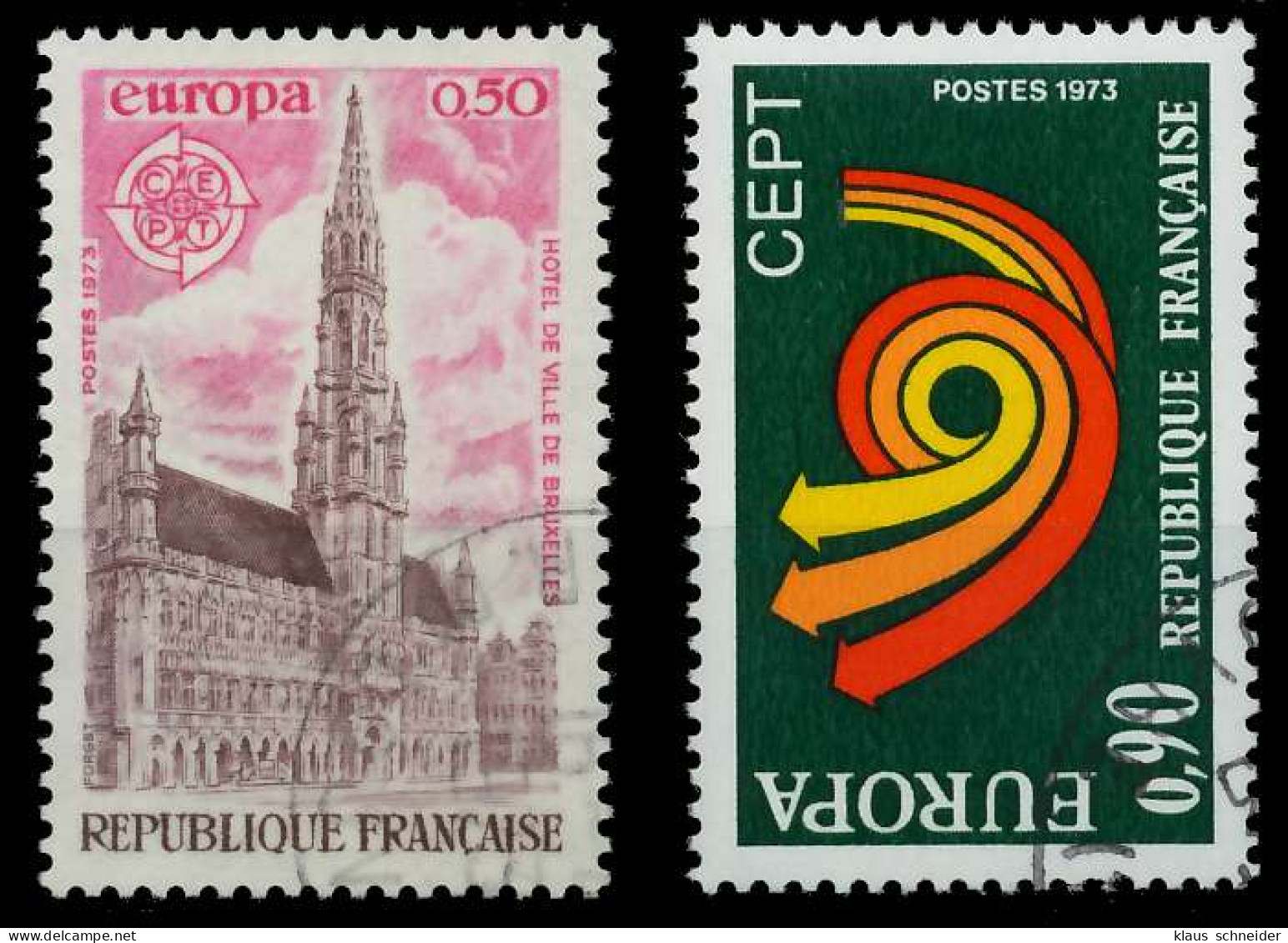 FRANKREICH 1973 Nr 1826-1827 Gestempelt X040522 - Used Stamps