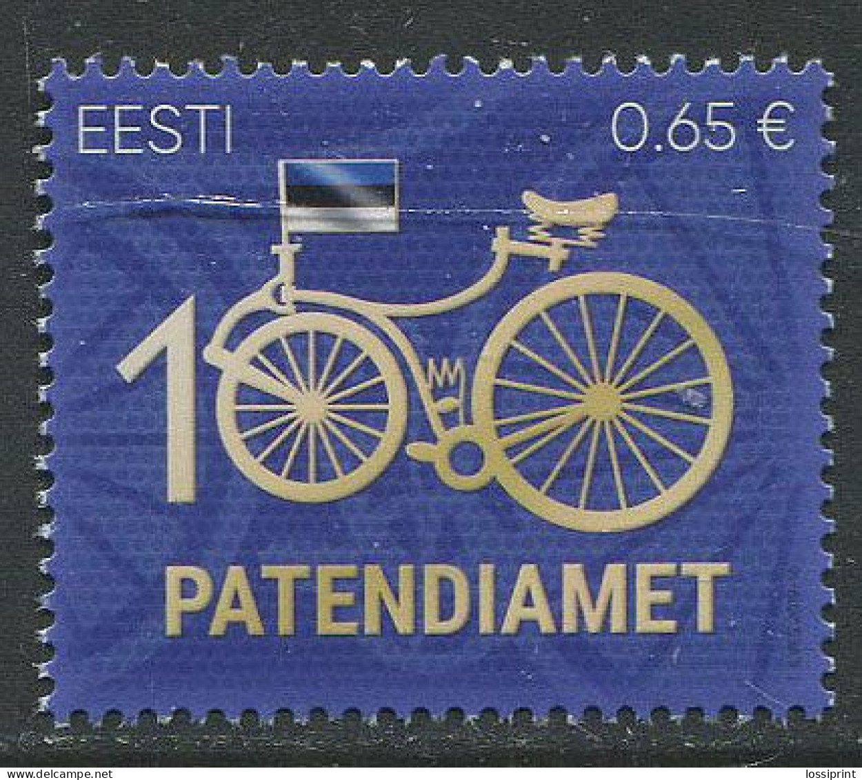 Estonia:Unused Stamp Estonian Patent Office 100 Years, 2019, MNH - Estonia