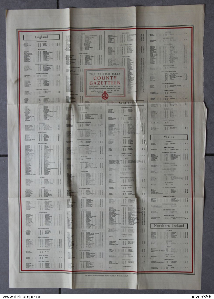 Carte, Map Of The British Isles - Cartes Géographiques