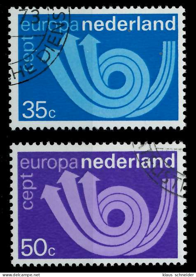 NIEDERLANDE 1973 Nr 1011-1012 Gestempelt X04065E - Usados