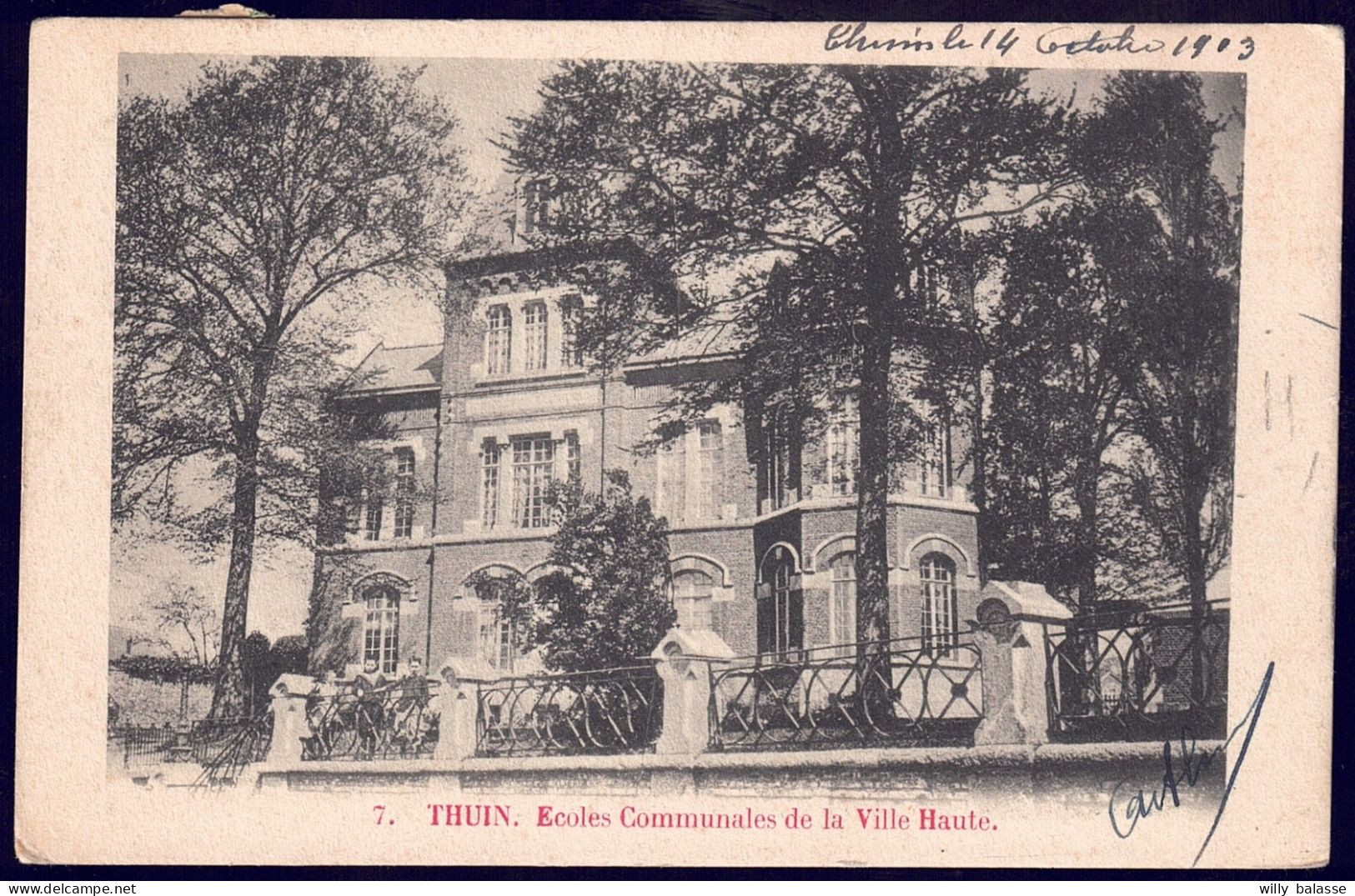 +++ CPA - THUIN - Ecoles Communales De La Ville Haute - 1903 // - Thuin