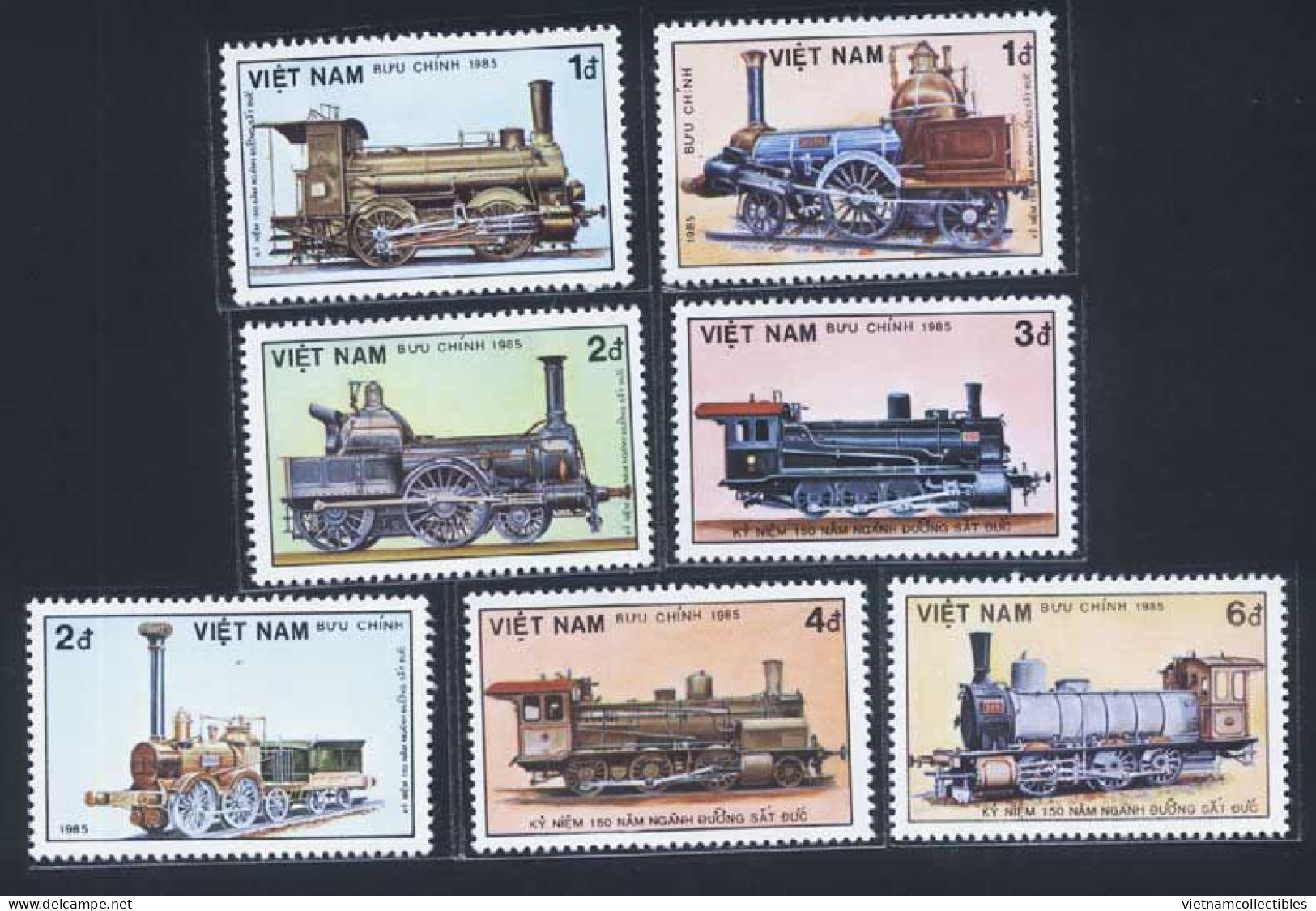 Vietnam Viet Nam MNH Perf Stamps 1985 : 150th Anniversary Of German Railway (Ms475) - Viêt-Nam