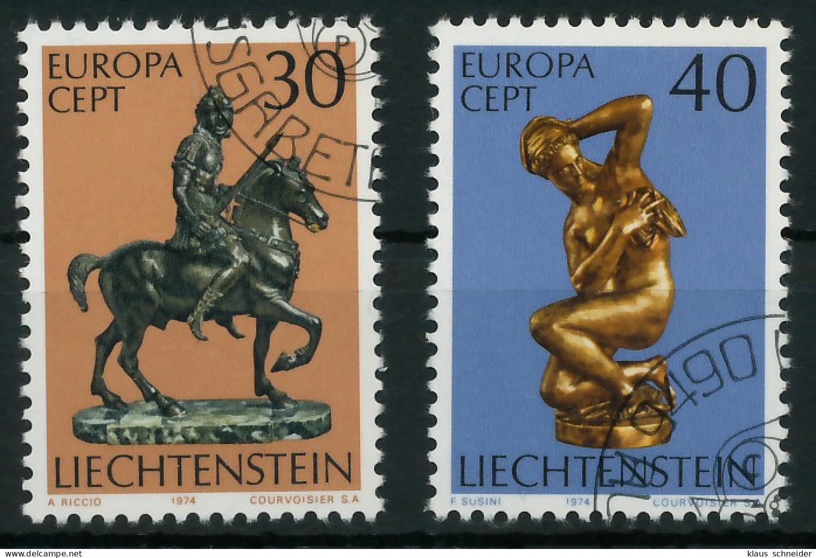 LIECHTENSTEIN 1974 Nr 600-601 Gestempelt X04502A - Usati