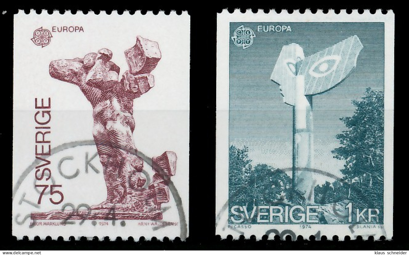 SCHWEDEN 1974 Nr 852-853 Gestempelt X045152 - Gebraucht