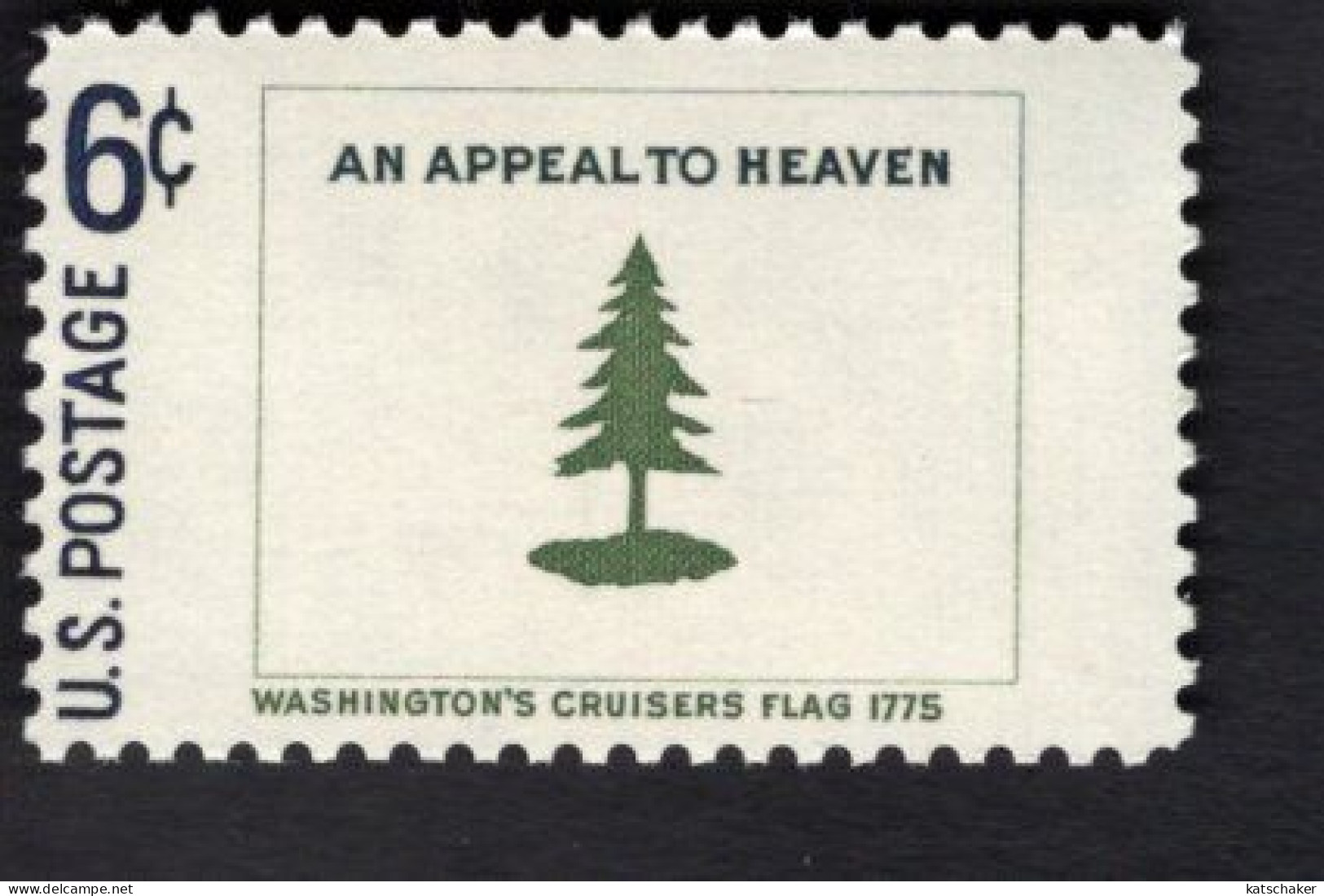 203629169 1968 SCOTT 1347 (XX) POSTFRIS MINT NEVER HINGED - HISTORIC FLAG - WASHINGTON S CRUISERS - Neufs