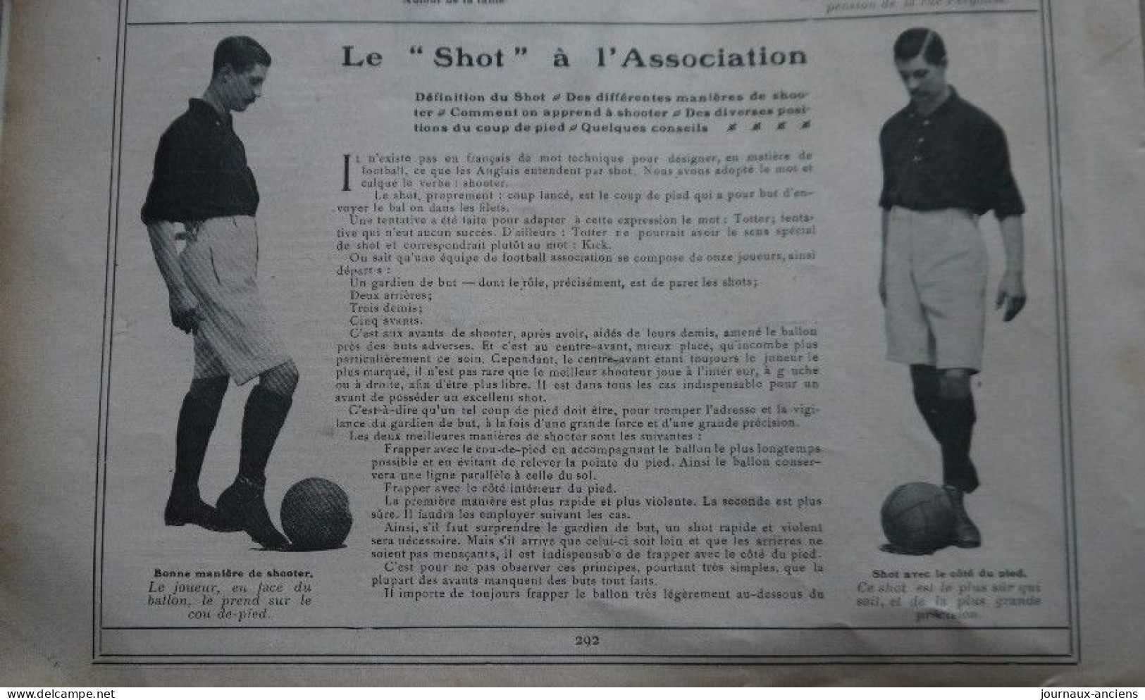 1906 FOOTBALL - LE SHOT AU FOOTBALL ASSOCIATION - Revue Sportive " LA VIE AU GRAND AIR " - 1900 - 1949