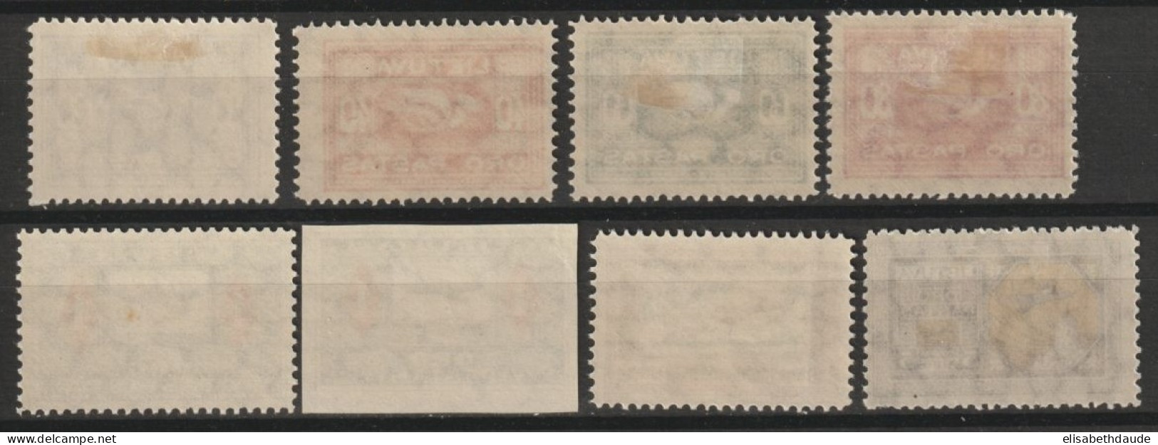 1921 - LITUANIE - SERIE COMPLETE POSTE AERIENNE N°8/14 **/* MNH/MLH + 12a NON DENTELE ** MNH - COTE = 87.5+ EUR. - Lituania