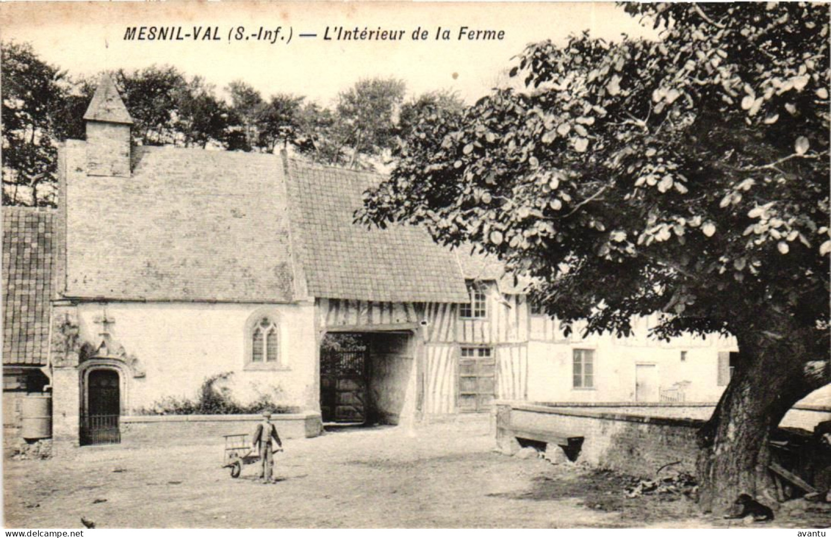 MESNIL VAL / INTERIEUR D UNE FERME - Mesnil-Val