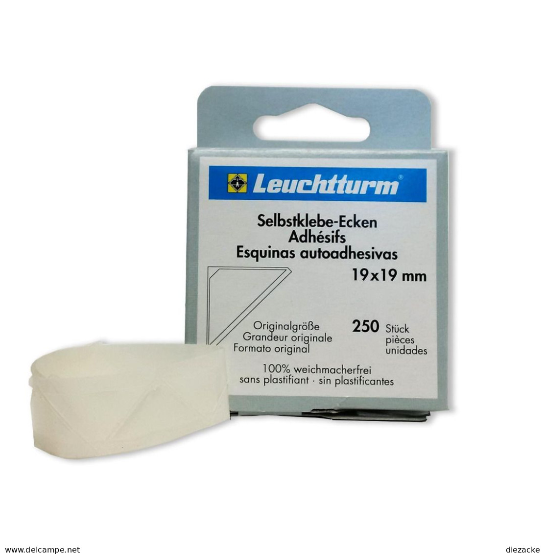 Leuchtturm Selbstklebe-Ecken 19 Mm (250er Pack) 331699 Neu ( - Andere & Zonder Classificatie