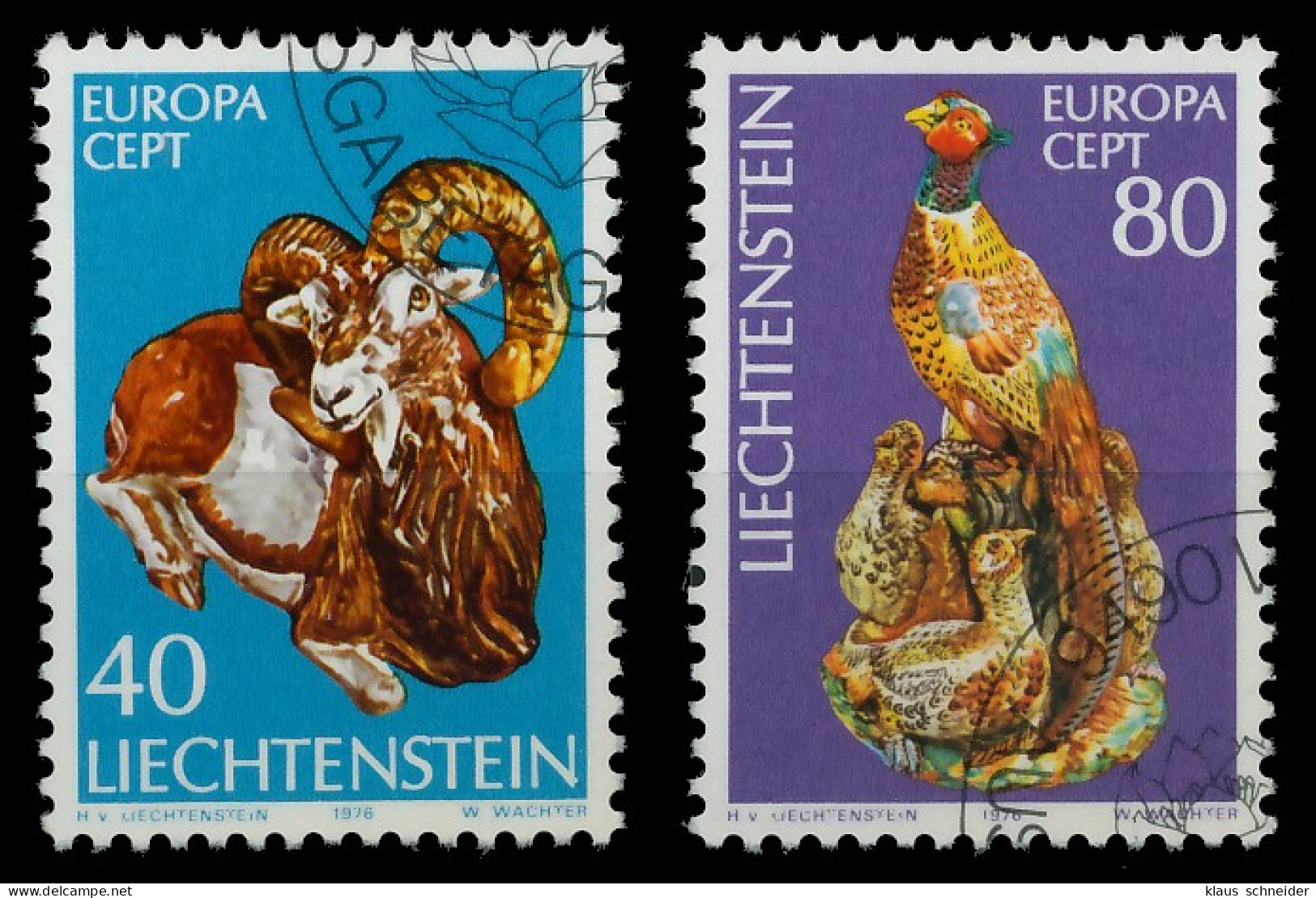 LIECHTENSTEIN 1976 Nr 642-643 Gestempelt X0456AA - Gebruikt