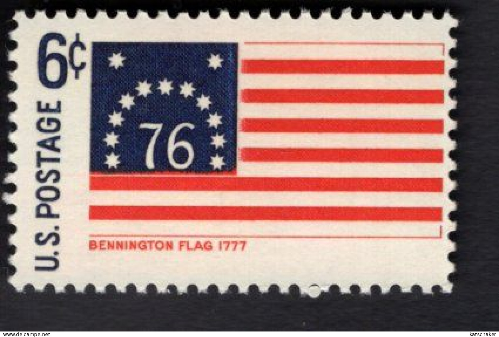 2011312034 SCOTT 1348 POSTFRIS (XX) MINT NEVER HINGED   - HISTORIC FLAG - BENNINGTON 1777 - Neufs