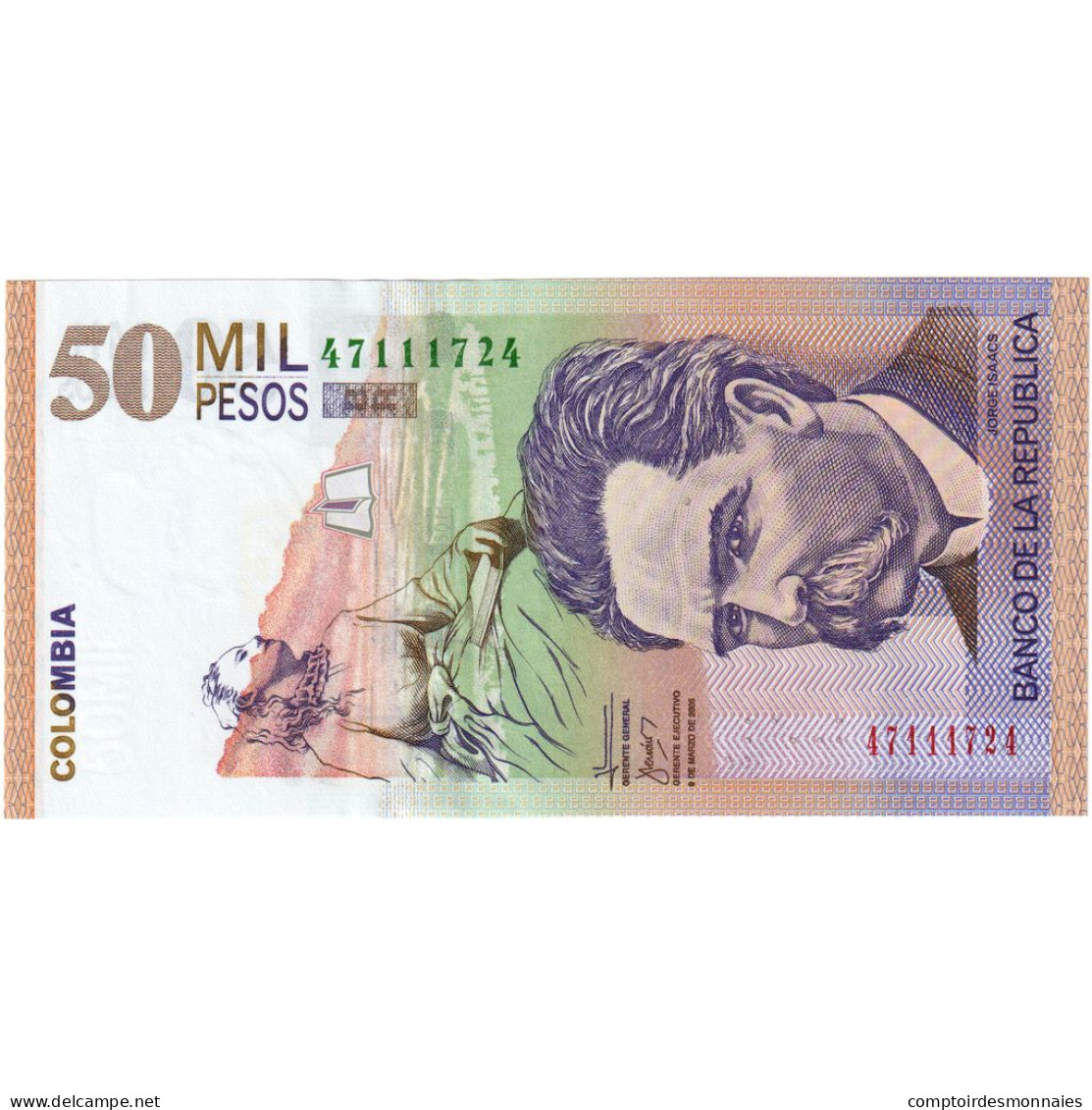 Colombie, 50 000 Pesos, 2005, 2005-03-09, NEUF - Colombia