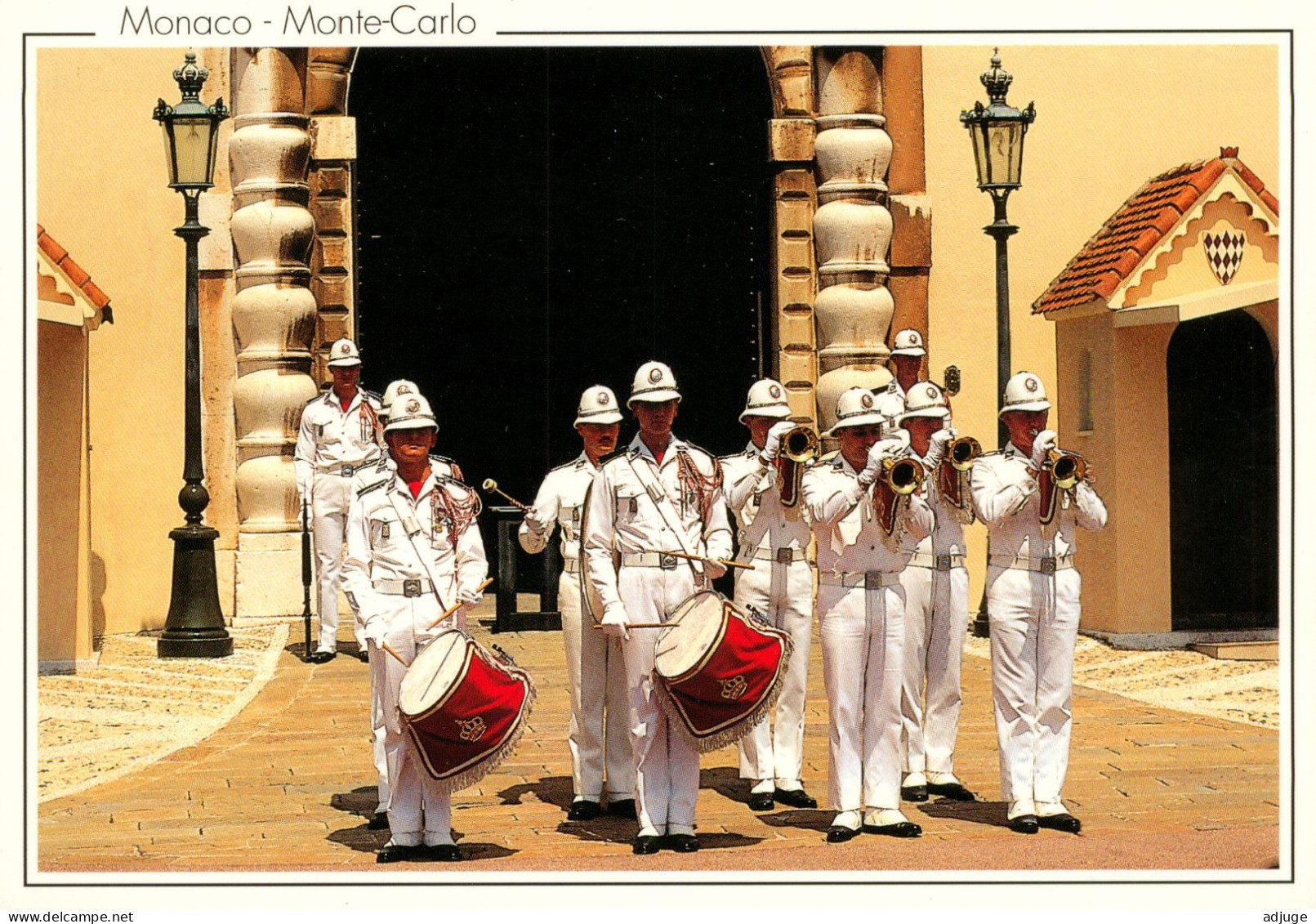 CPM*Monaco* Fanfare Des Carabiniers De S. A. S. Le PRINCE De MONACO *Photo Tisserandet* 2 Scans - Autres & Non Classés