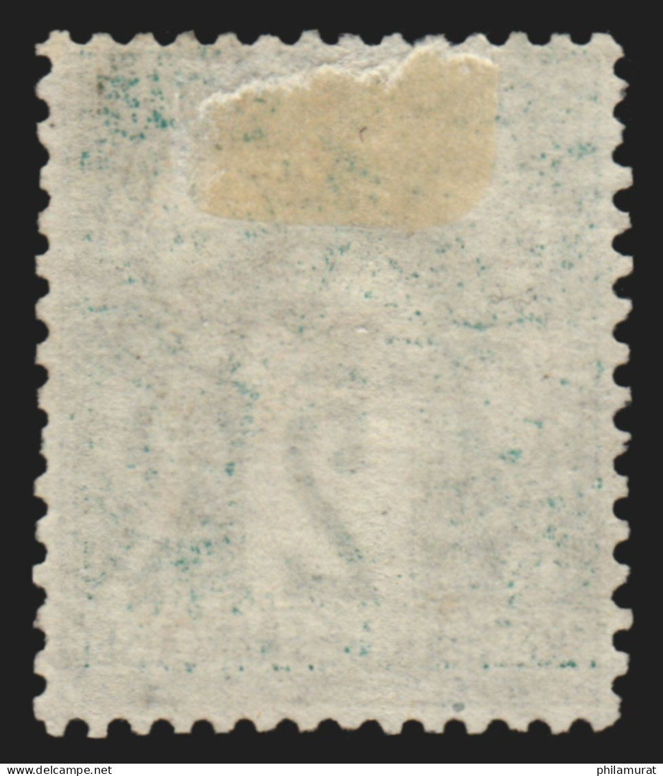 N°62, Sage 2c Vert, Type I (N Sous B), Oblitéré Càd - B/TB - 1876-1878 Sage (Typ I)