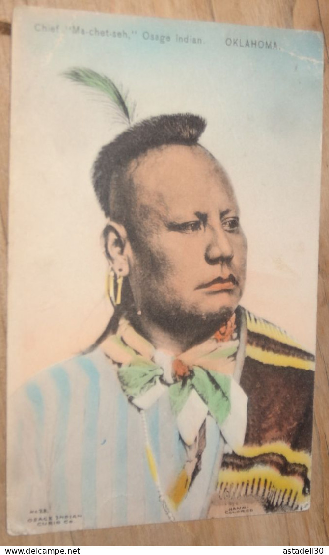 Chief Ma Chet Seh, Osage Indian   ................ BE-18211 - Sonstige & Ohne Zuordnung