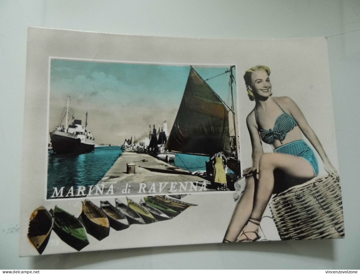 Cartolina Viaggiata "MARINA Di RAVENNA" 1958 - Ravenna