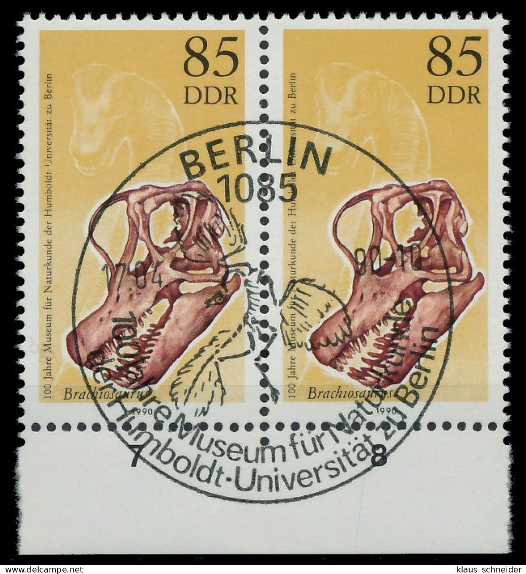 DDR 1990 Nr 3328 ESST Zentrisch Gestempelt WAAGR PAAR URA X04B36A - Used Stamps