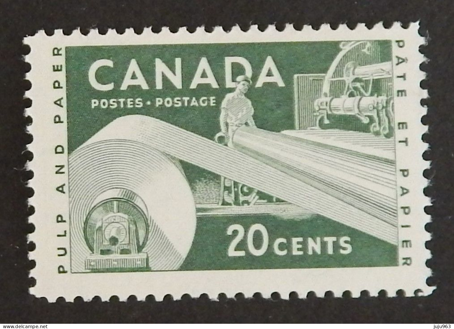 CANADA YT 289 NEUF**MNH "INDUSTRIE DU PAPIER" ANNÉE 1956 - Ungebraucht