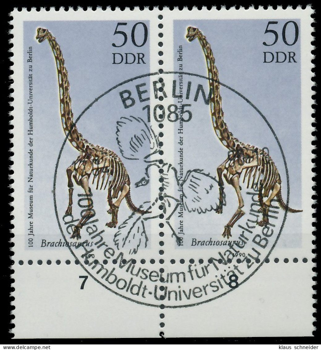 DDR 1990 Nr 3327 ESST Zentrisch Gestempelt WAAGR PAAR URA X04B3C6 - Used Stamps