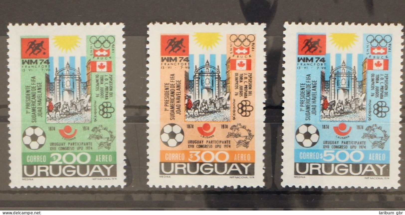 Uruguay 1313-1315 Postfrisch UPU #GC958 - Uruguay