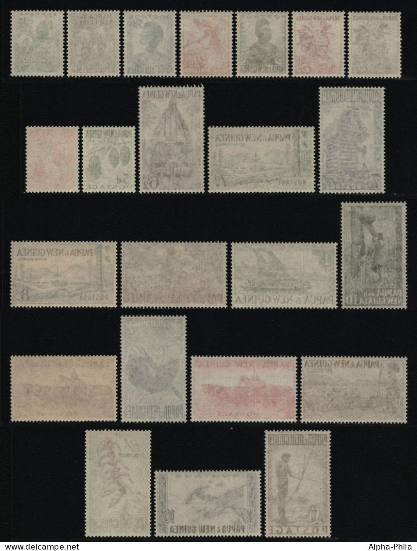 Papua-Neuguinea 1952-1960 - Mi-Nr. 1-23 * - MH - Freimarken / Definitives - Papua New Guinea