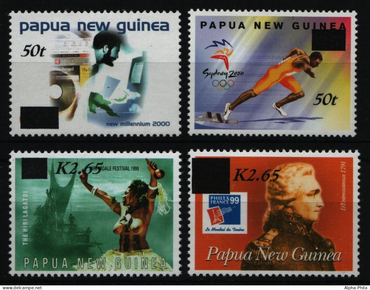 Papua-Neuguinea 2001 - Mi-Nr. 905-909 ** - MNH - Freimarken / Definitives - Papua-Neuguinea