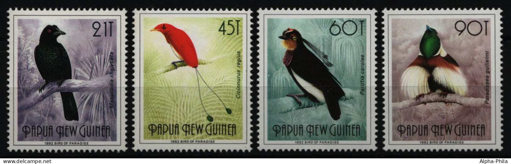 Papua-Neuguinea 1993 - Mi-Nr. 647-650 II ** - MNH - Vögel / Birds - Papua New Guinea