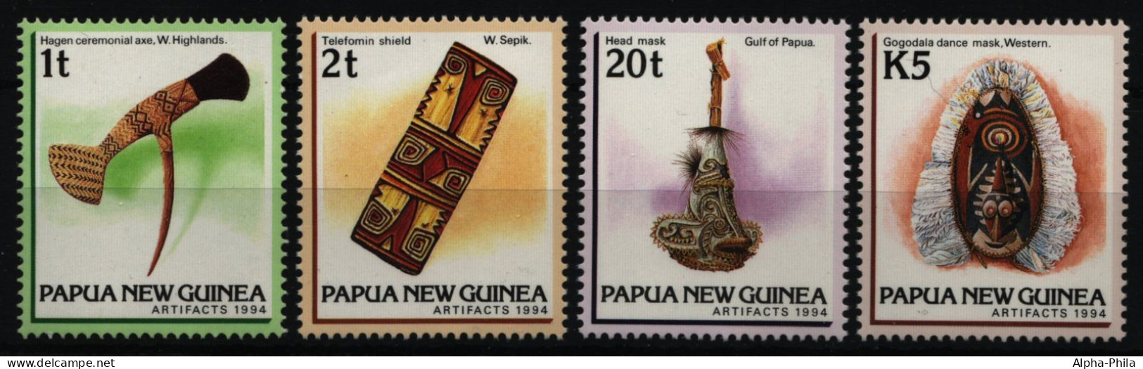 Papua-Neuguinea 1994 - Mi-Nr. 725-728 ** - MNH - Kunsthandwerk - Papua New Guinea