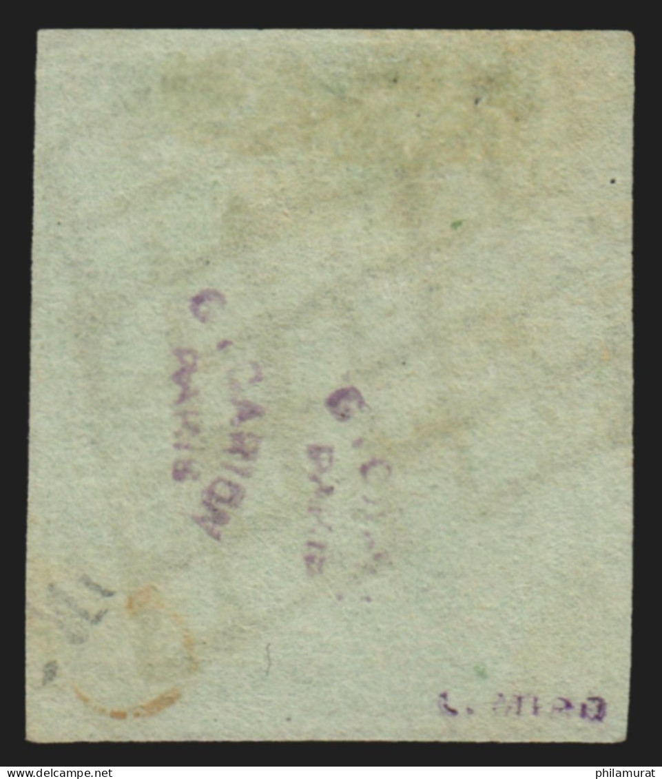 N°2a, Cérès 15c Vert-clair, Oblitéré Grille, Signé MIRO - TB D'ASPECT - 1849-1850 Ceres