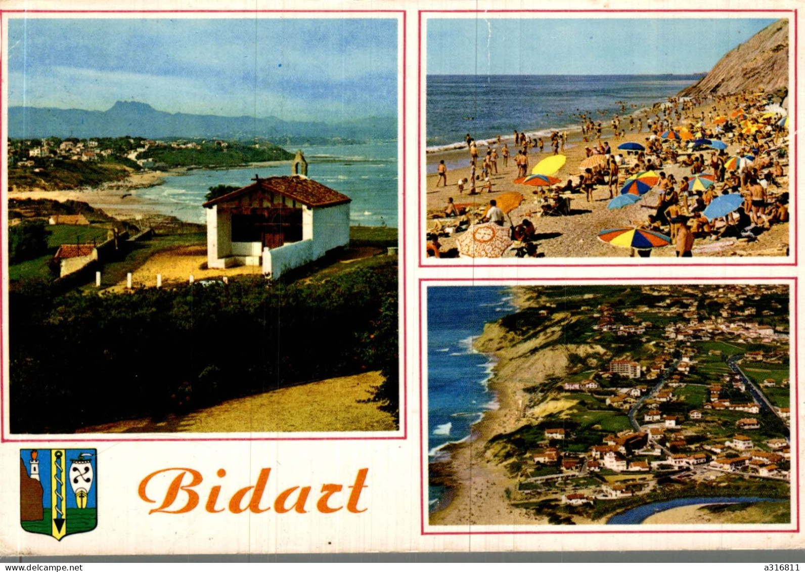 Bidart, Multivues - Chapelle De La Madeleine, Plage, Vue Générale Aérienne - Bidart