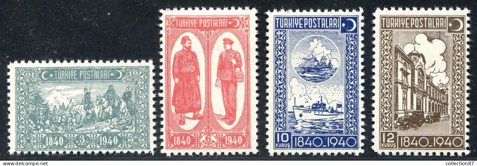 REF 091 > TURQUIE < Yv N° 947 à 950 * * < Neuf Luxe Dos Visible MNH * * Cat 6.75 € - Turkey - Unused Stamps