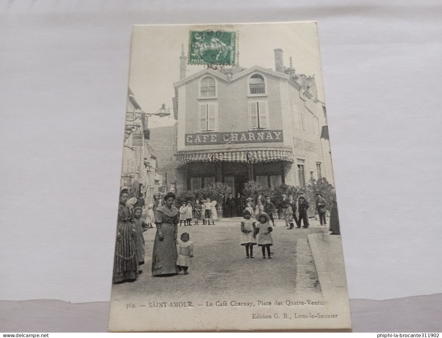 H12/366- SAINT- AMOUR - Café Charnay, Place Des Quatre Vents - Andere & Zonder Classificatie