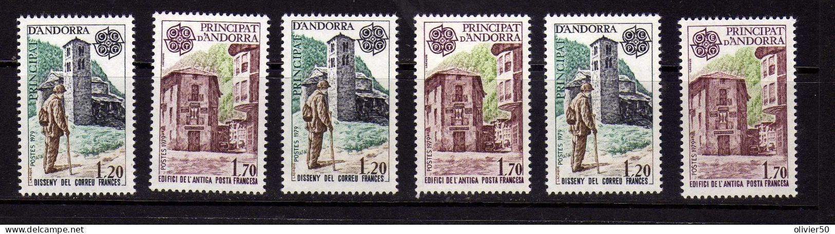Andorre Francaise - Europa - Histoire Postale - Neufs** - MNH  - 3 Ex. - Unused Stamps