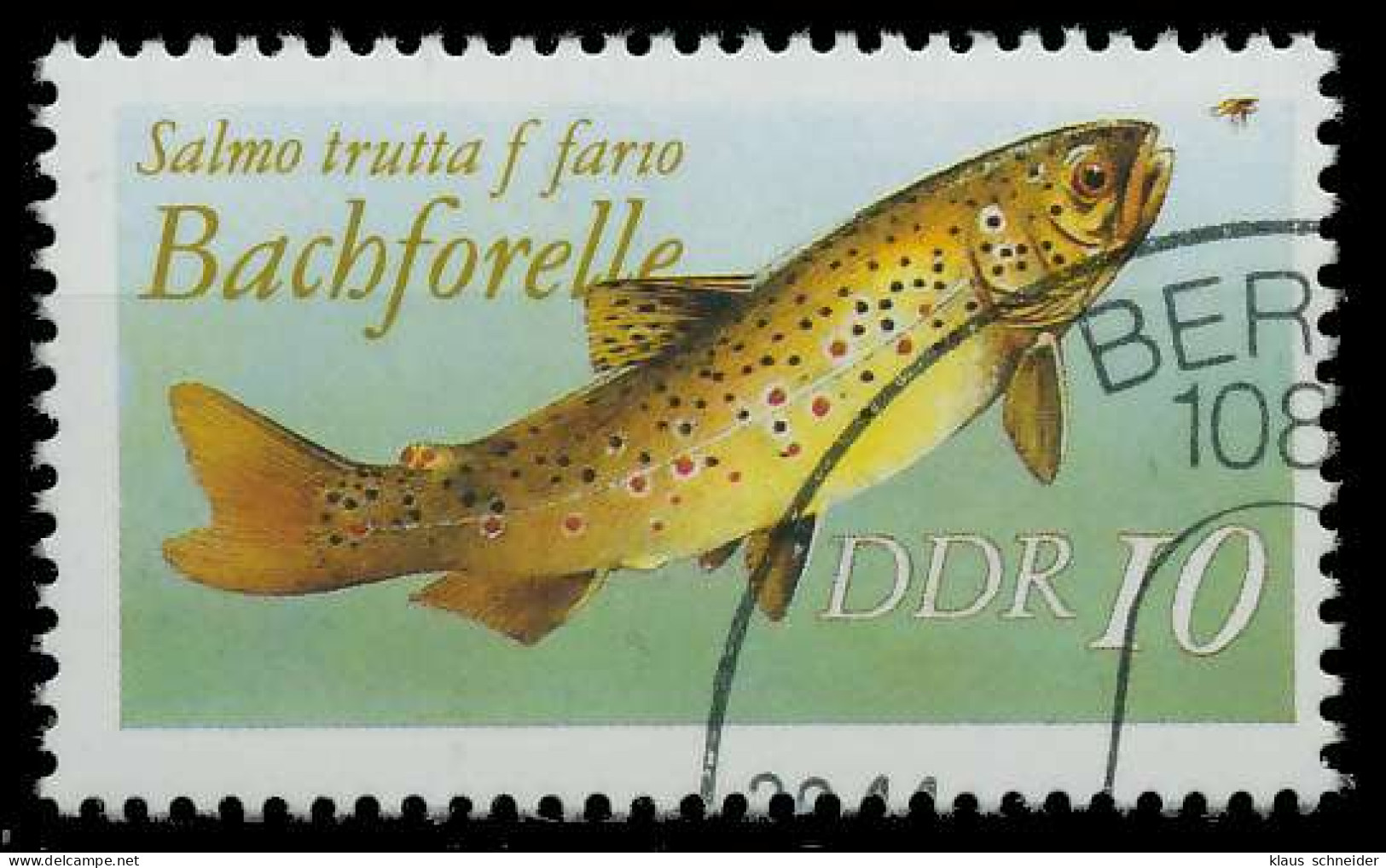 DDR 1987 Nr 3096IIv Gestempelt X05AE02 - Used Stamps